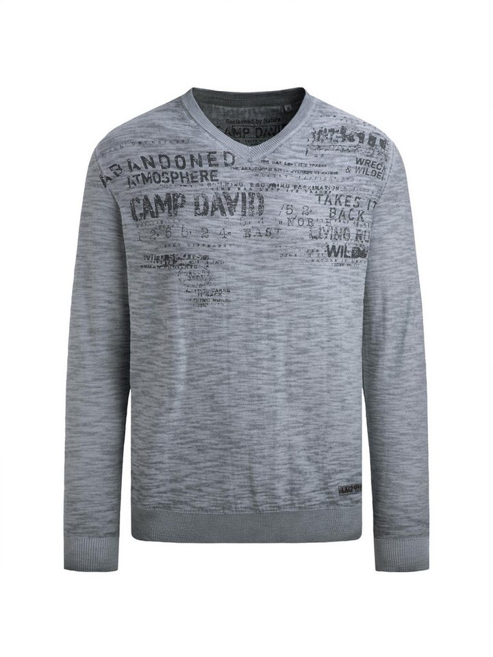 CAMP DAVID V-Ausschnitt-Pullover mit V-Ausschnitt – Bild 2 von 5