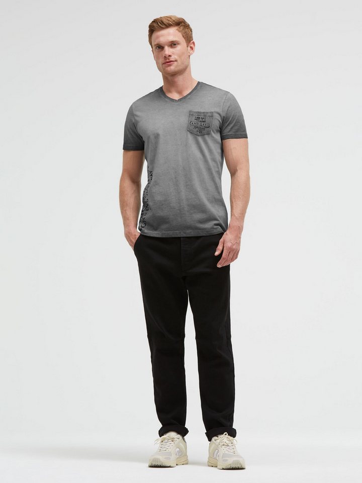 CAMP DAVID V-Shirt mit Brusttasche – Bild 4 von 5