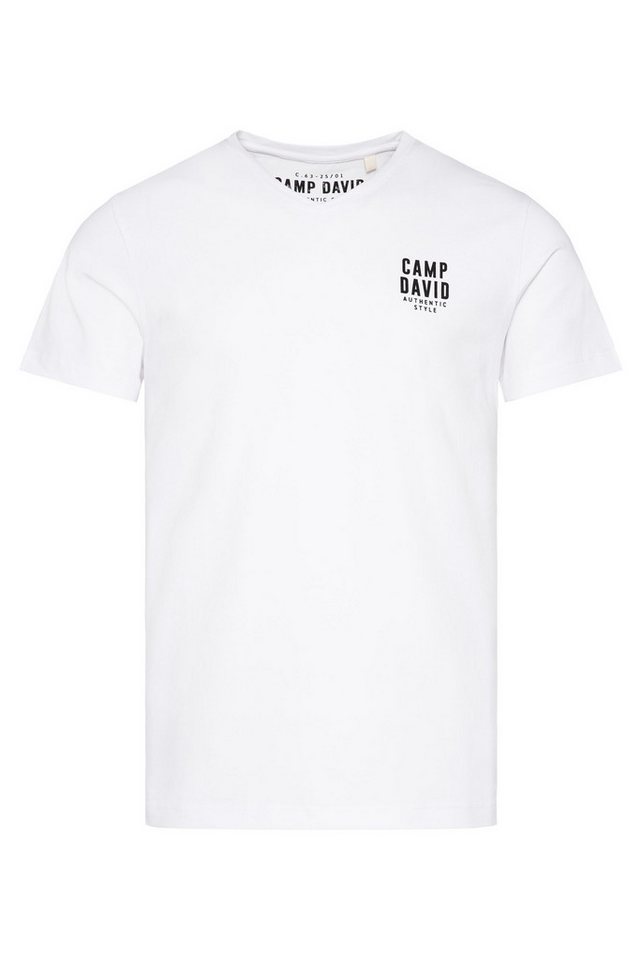 CAMP DAVID V-Shirt mit Elasthan-Anteil – Bild 2 von 5