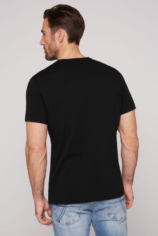 CAMP DAVID V-Shirt mit V-Ausschnitt, mit Logo-Print – Bild 2 von 5