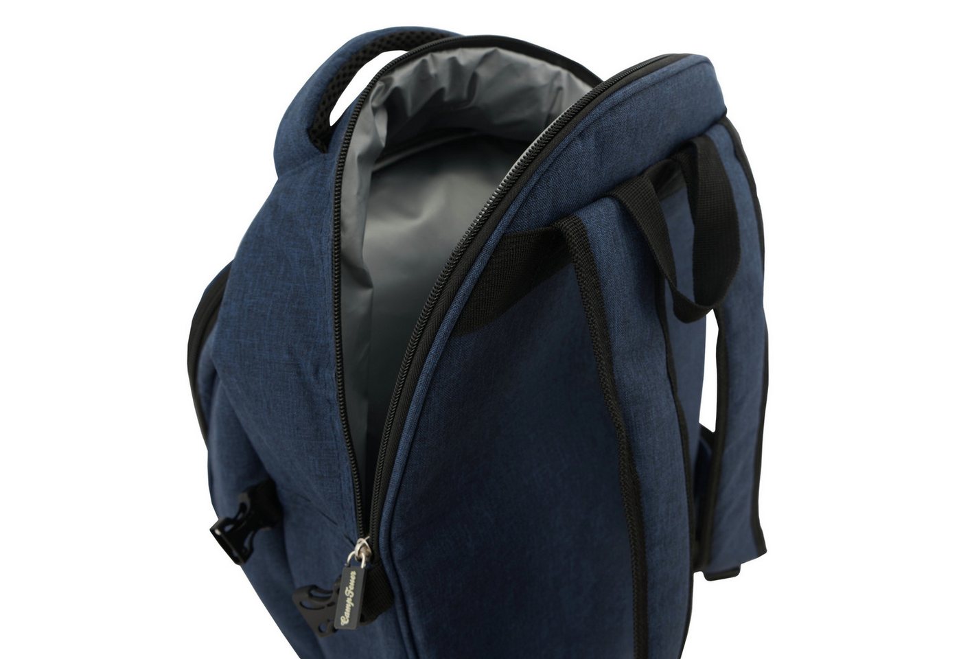 CampFeuer Freizeitrucksack Picknickrucksack 32-teilig, Picknickset für 4 Personen, blau (Set, Picknickrucksack 32-teilig) – Bild 4 von 4