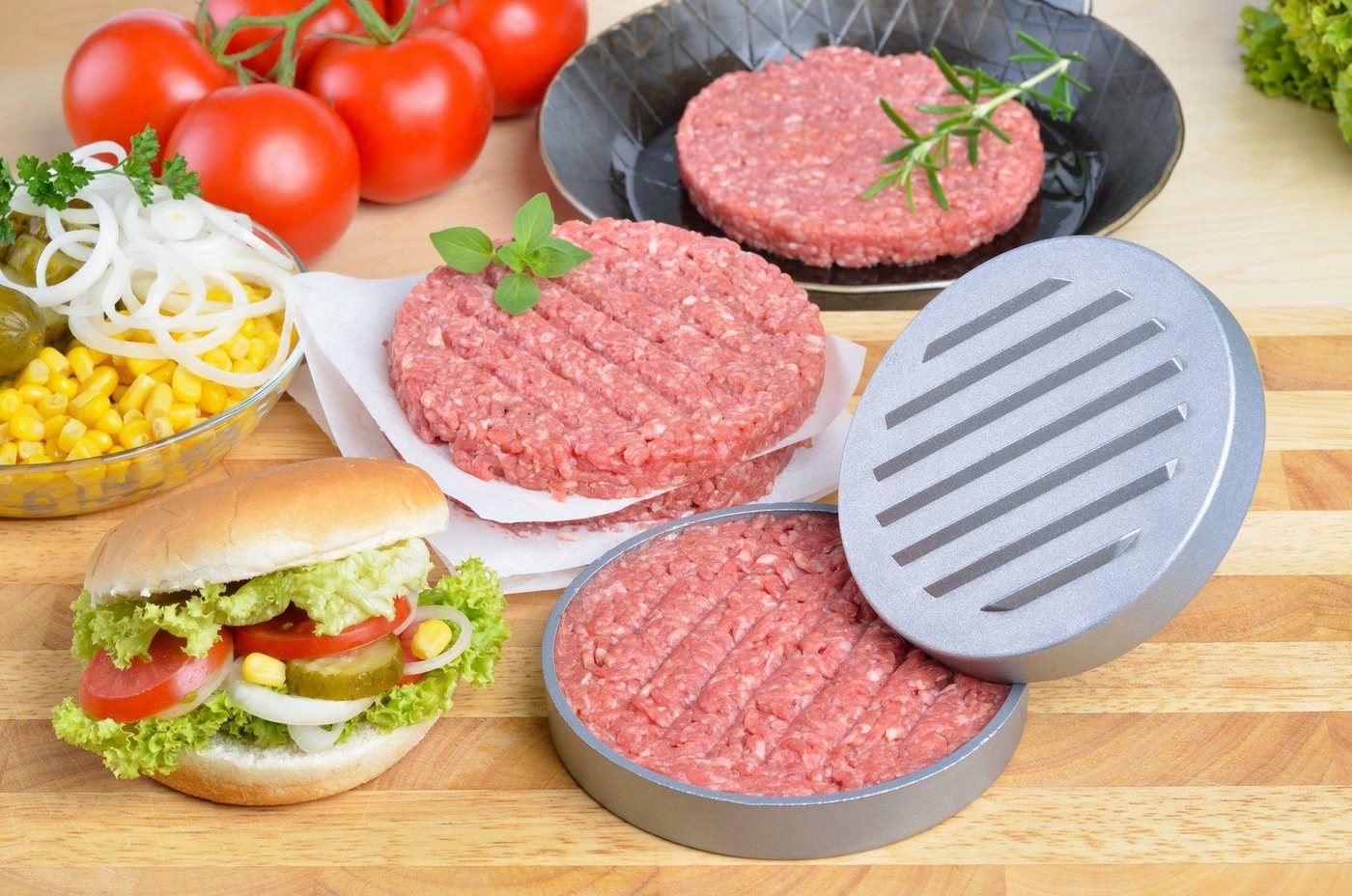 GRÄWE Campinglöffel GRÄWE Hamburgerpressen-Set - mit Komfortgriff – Bild 5 von 5