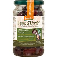 Campo Verde Bio-Kalamata-Oliven mit Stein, geölt mit Kräutern, 170 g