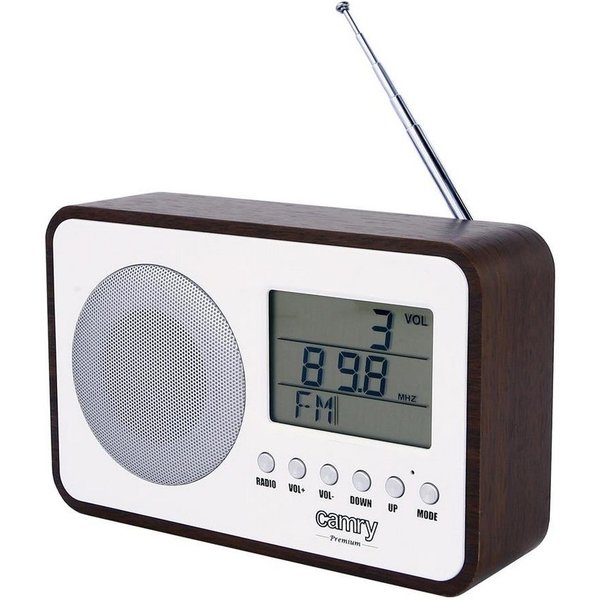 Camry CR 1153 Radio (Thermometer, Kalenderfunktion, FM-Digitalradio, Weckfunktion, AUX-Anschluss, Batteriebetrieb und USB-Stromversorgung)