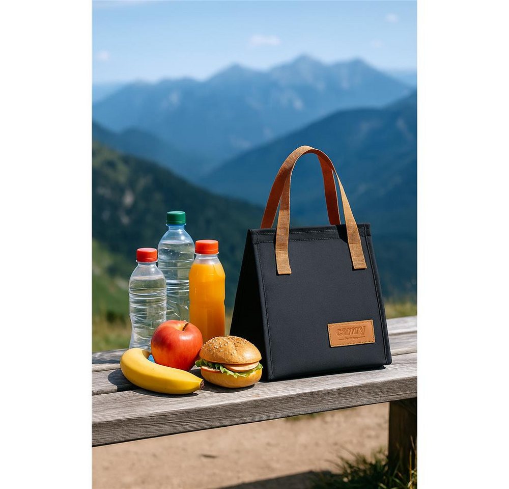 Camry Kühltasche CR 4524, 5L, Picknicktasche, Thermotasche, Lunchtasche, dunkelgrau – Bild 5 von 5