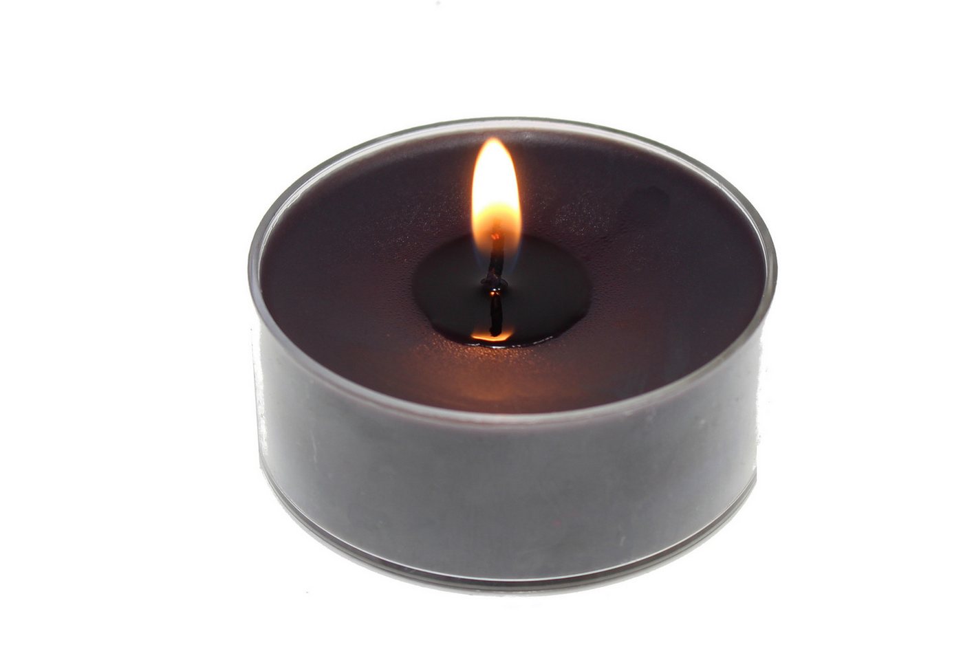 Candelo Teelicht 24er Set Duft Kerzen Ambiente – Duftteelichter Black Rose (24-tlg), Teelichter Schwarz - Kunststoff Hülle je 3,8x1,7cm - 4 Std Brenndauer – Bild 5 von 5