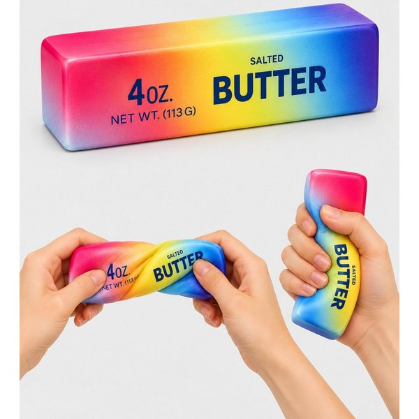 Candy & Bar Greifling Butter Squishy Fidget Toy – 4 Farben zu Auswahl