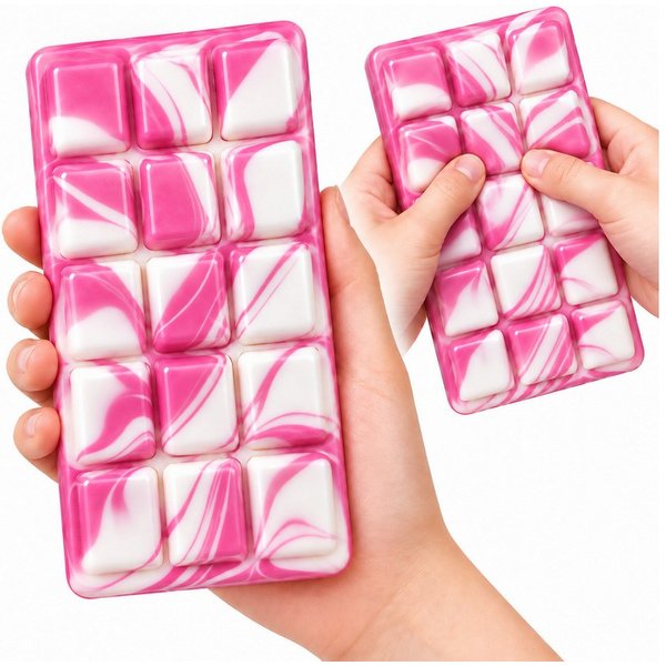 Candy & Bar Greifling Squishy Schokoladentafel – weiches Fidget Toy in verschiedenen Farben