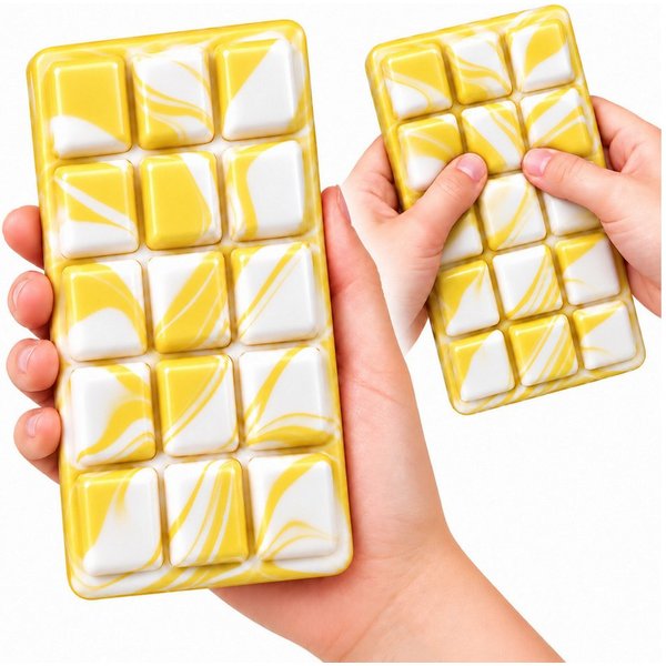 Candy & Bar Greifling Squishy Schokoladentafel – weiches Fidget Toy in verschiedenen Farben