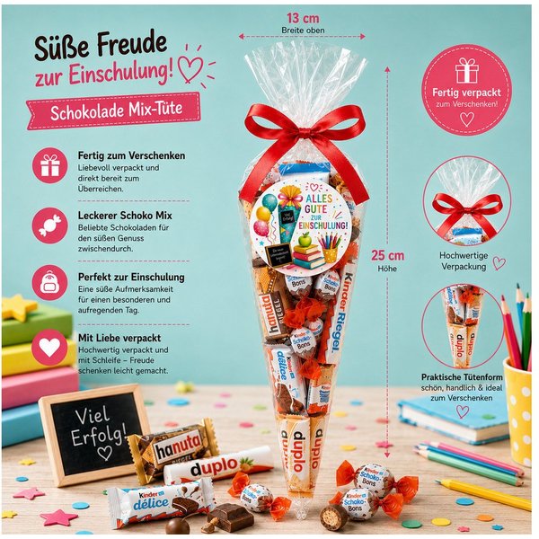 Candy & Bar Lebensmittel-Geschenkset Schokolade Mix Tüte – Fertiges Geschenk für viele Anlässe