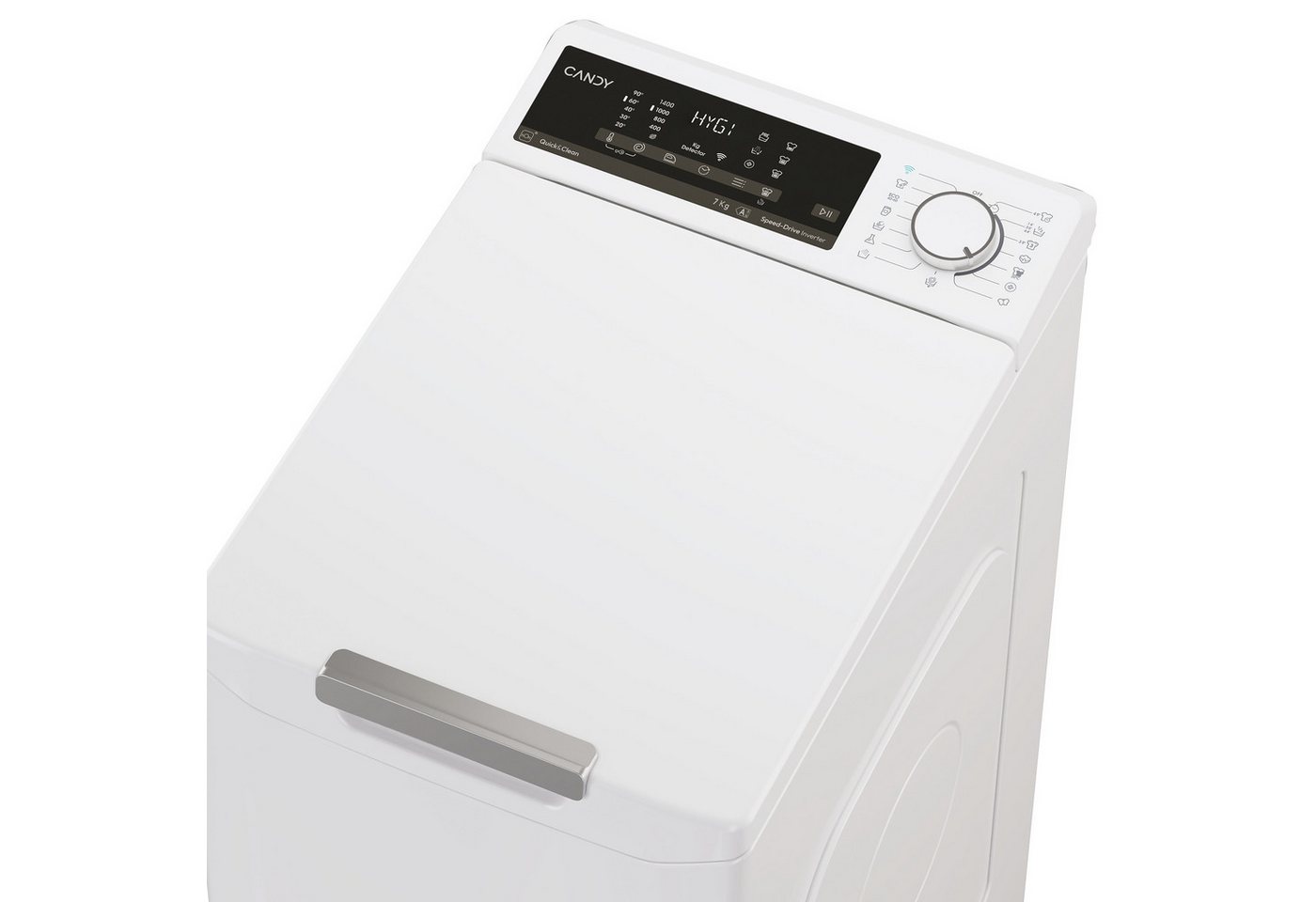 Candy Waschmaschine Toplader TCA474TM5-S, 7.0 kg, 1400 U/min, Nachlegefunktion, Gentle Touch, Wi-Fi und Bluetooth, 17 Programme – Bild 5 von 5