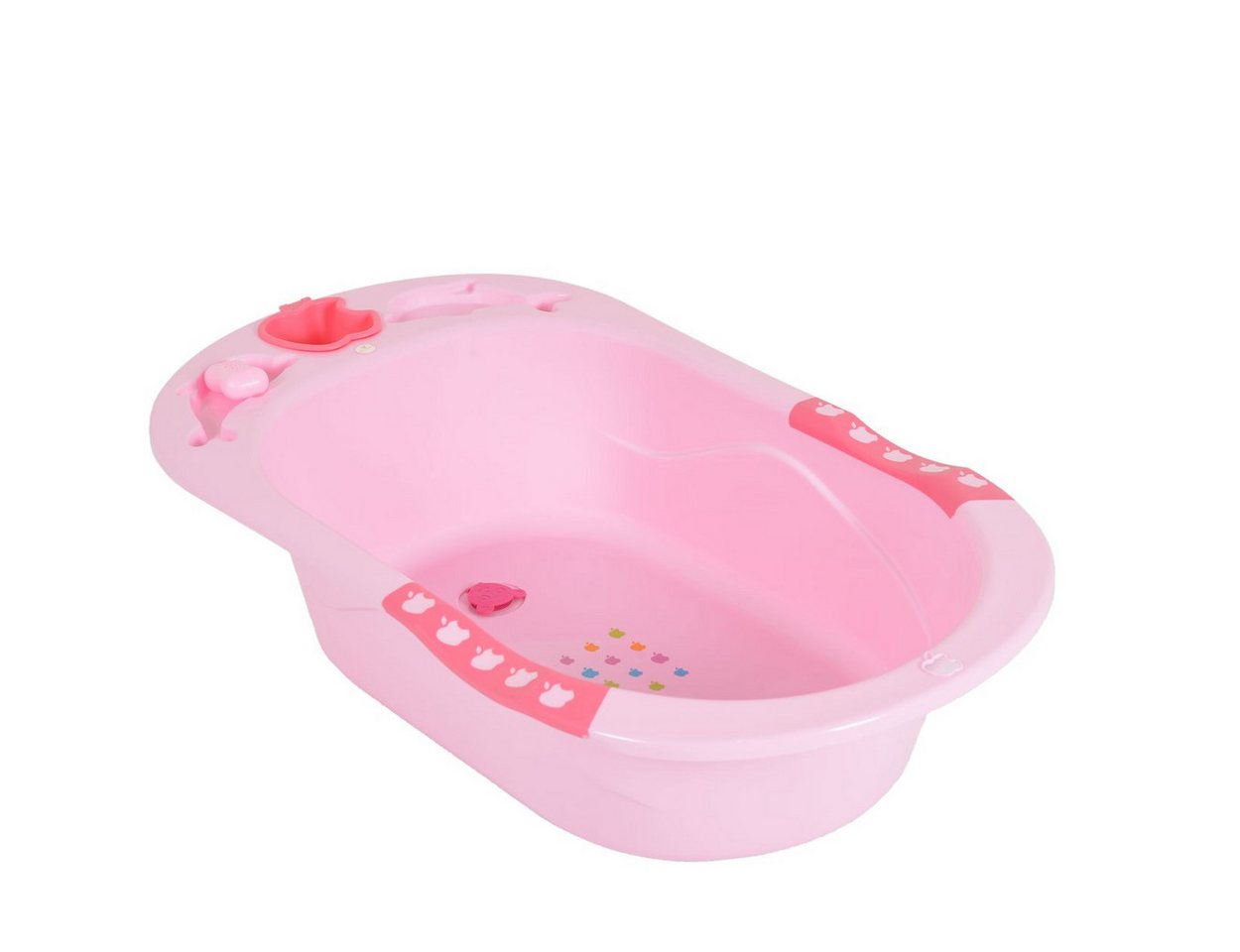 Cangaroo Babybadewanne Larissa, 89 cm, herausnehmbarer Badesitz, Tragegriff, rutschfeste Tragegriffe – Bild 4 von 5