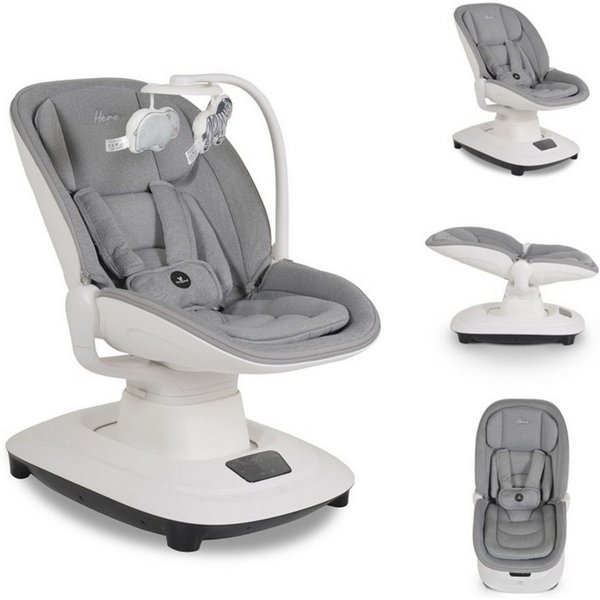 Cangaroo Babywippe Hera, App-Steuerung, 360° drehbar, Moskitonetz, 5-Punkt-Gurt, 5 Stufen