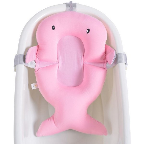 Cangaroo Wanneneinlage Bailey, B: 37 cm, L: 54 cm, 1-tlg., für Babybadewannen, schnell trocknender Stoff, Kunststoff-Clips