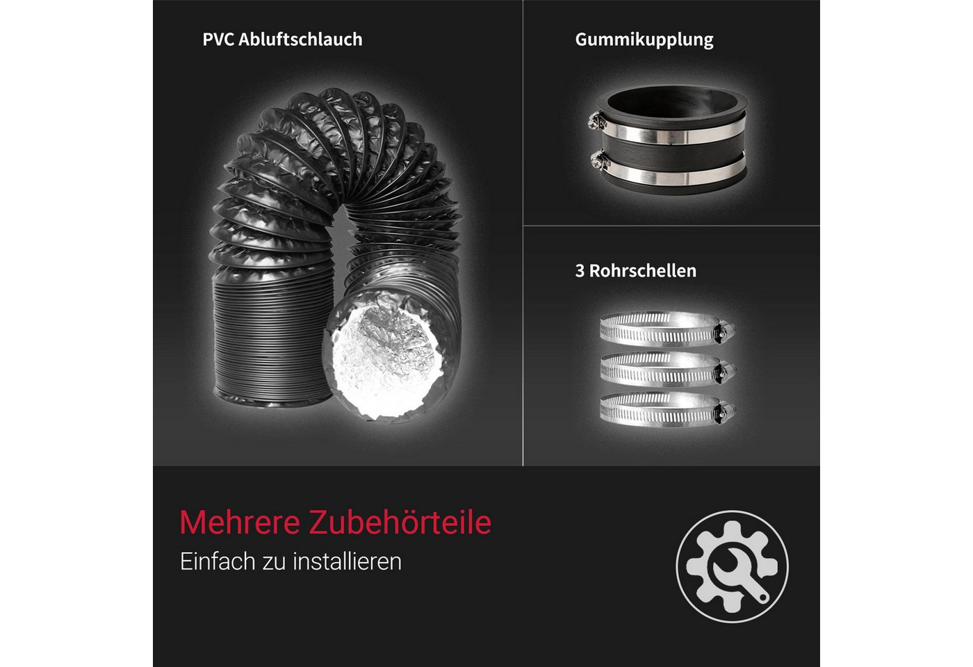 CannoBox Ventilatorkombigerät Rohrventilator 100 Abluft Komplettset Aktivkohlefilter Growbox – Bild 5 von 5
