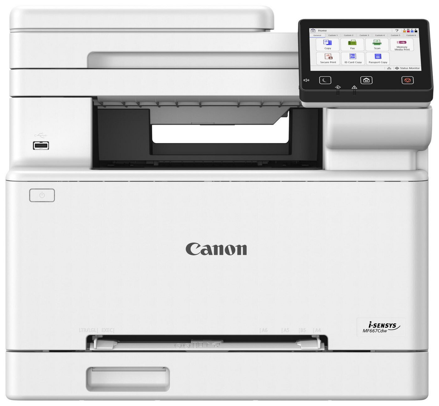 Canon Canon i-SENSYS MF667Cdw Farblaserdrucker, (ADF (Automatischer Dokumenteneinzug), Automatischer Duplexdruck) – Bild 3 von 5