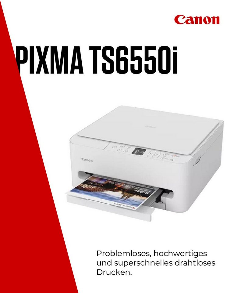 Canon PIXMA TS6550i Multifunktionsdrucker, (WLAN (Wi-Fi) – Bild 2 von 5