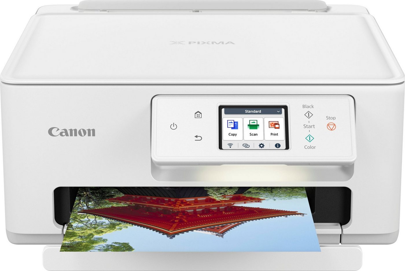 Canon PIXMA TS7650i Multifunktionsdrucker, (WLAN (Wi-Fi), Wi-Fi Direct, Kompaktes und schnelles 3in1 Tintenstrahl-Multifunktionsgerät) – Bild 2 von 5