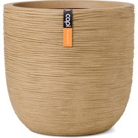 CAPI EUROPE Blumentopf, kugelförmig (43 x 41 cm, Beige)
