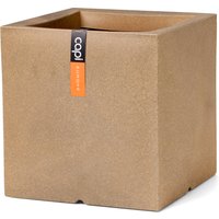 CAPI EUROPE Blumentopf »Smooth«, quadratisch (30 x 30 x 30 cm, Beige)