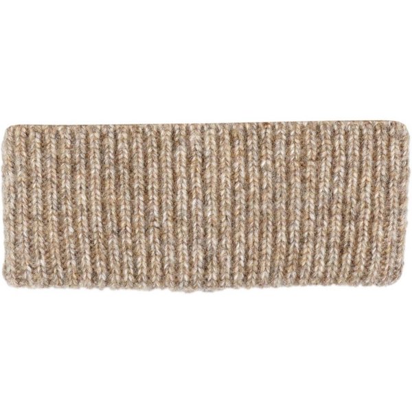 CAPO Stirnband Melange-Optik, Rippenstrick, Wollanteil