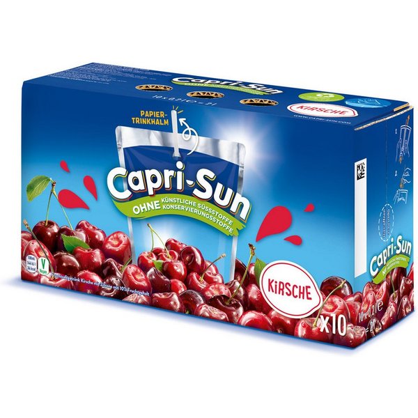 CAPRI-SUN Softgetränk, Capri Sun Kirsche Erfrischungsgetränk mit Kirschsaft 10x200ml