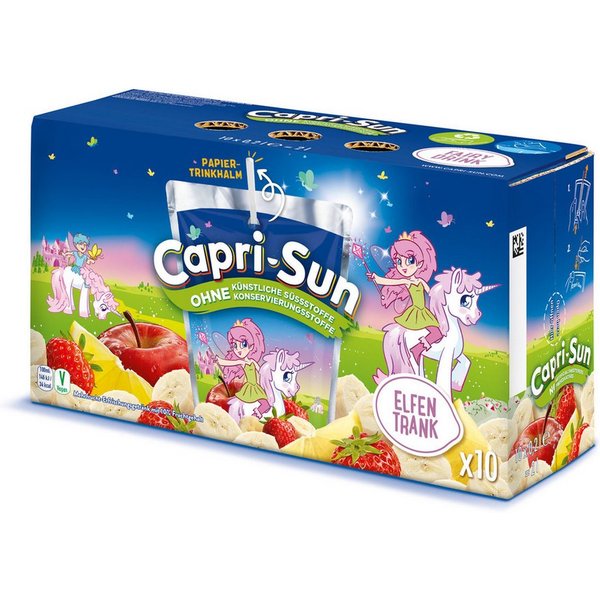 CAPRI-SUN Softgetränk, Capri Sun Fairy Drink Trinkpacks mit Mehrfruchtsaft Getränk 10x200ml