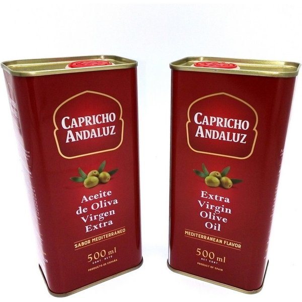 Capricho Andaluz Speiseöl Extra natives Olivenöl aus Andalusien in 2er Pack (2 x 500 ml)