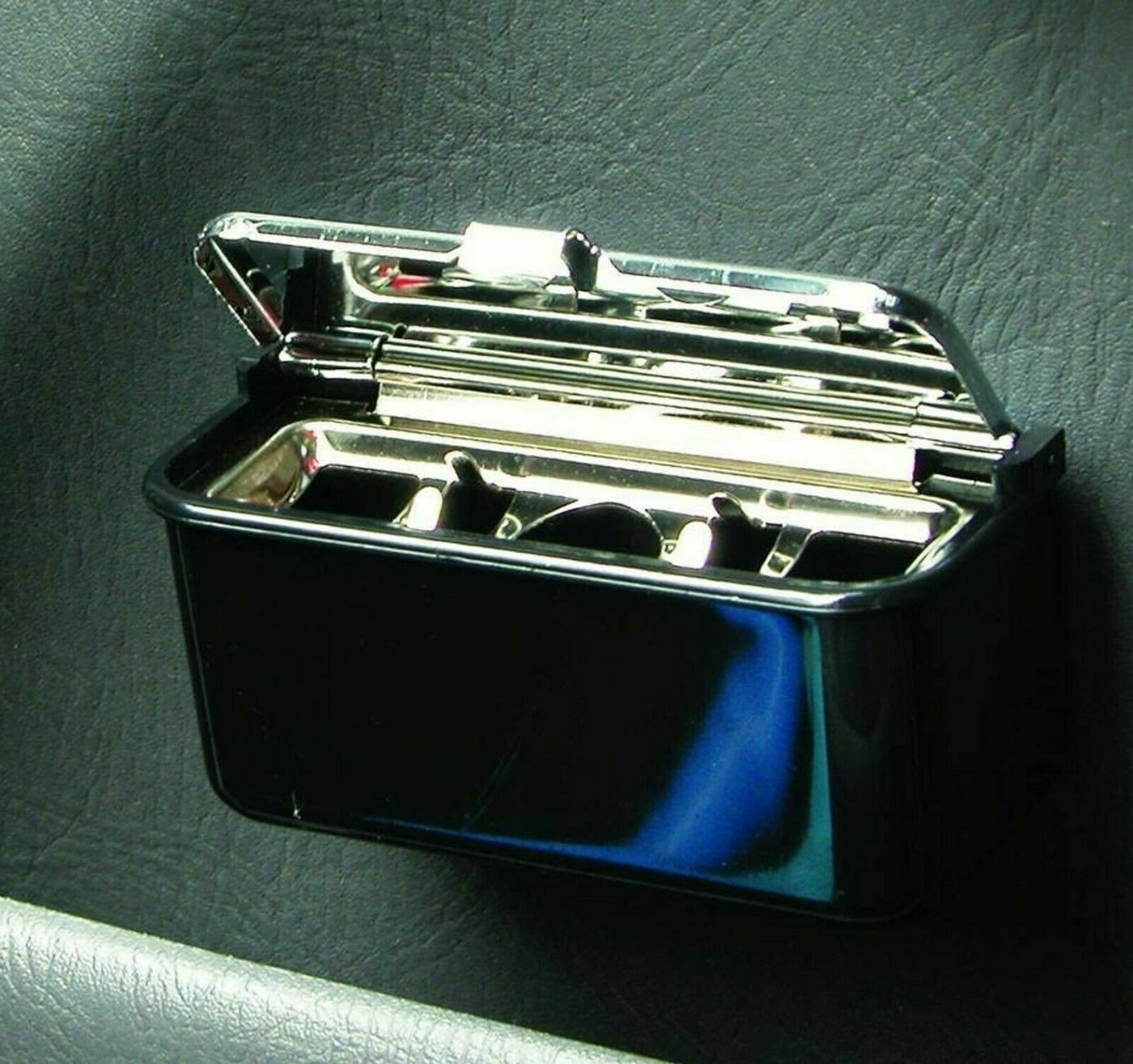 CAR POINT Aschenbecher Mini Klappdeckel Aschenbecher Ascher ashtray 9 x 4 cm kleben schrauben – Bild 2 von 5