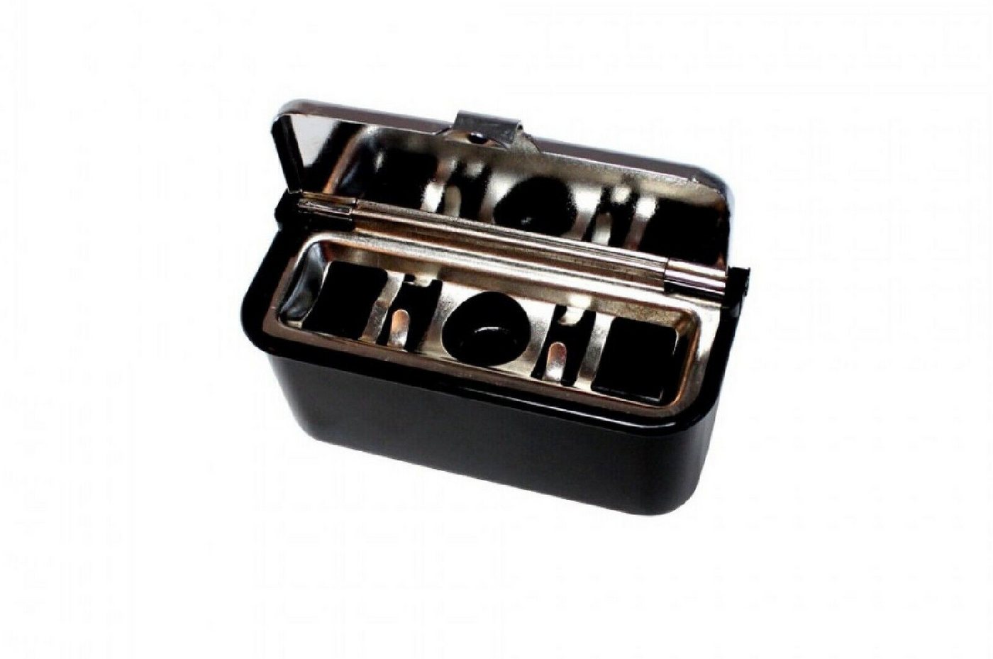 CAR POINT Aschenbecher Mini Klappdeckel Aschenbecher Ascher ashtray 9 x 4 cm kleben schrauben – Bild 4 von 5