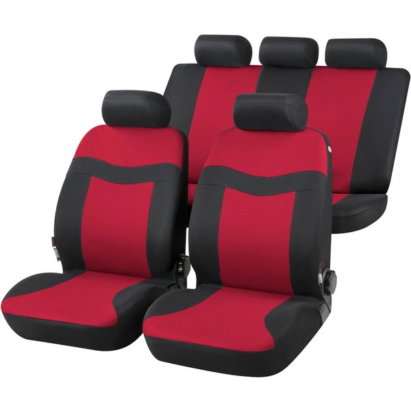 CarComfort Autositzbezug Autositzbezug Rockford, 2 Vordersitzbezüge 1tlg, 1 Rücksitzbezug 4tlg, 5 Kopfstützenbezüge, 11-tlg.