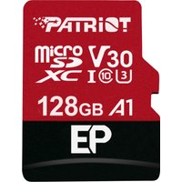 Card Patriot EP 128 GB microSDXC (schwarz/rot, UHS-I U3, Class 10, V30, A1)