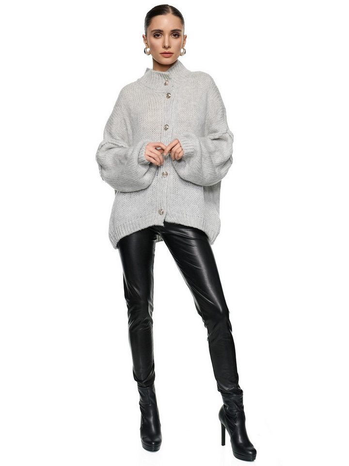 Worldclassca Cardigan WORLDCLASSCA Damen Cardigan Oversize Strickjacke mit Knöpfen Fashion Neue Kollektion - Stilvolle und gemütliche Strickmode für Damen – Bild 3 von 3