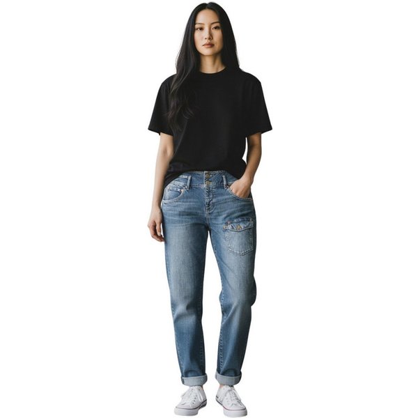 Herrlicher Cargojeans Herrlicher, Dido Jeans aus Baumwolle im angesagten Cargo Style bequem, abgesetzte Taschen