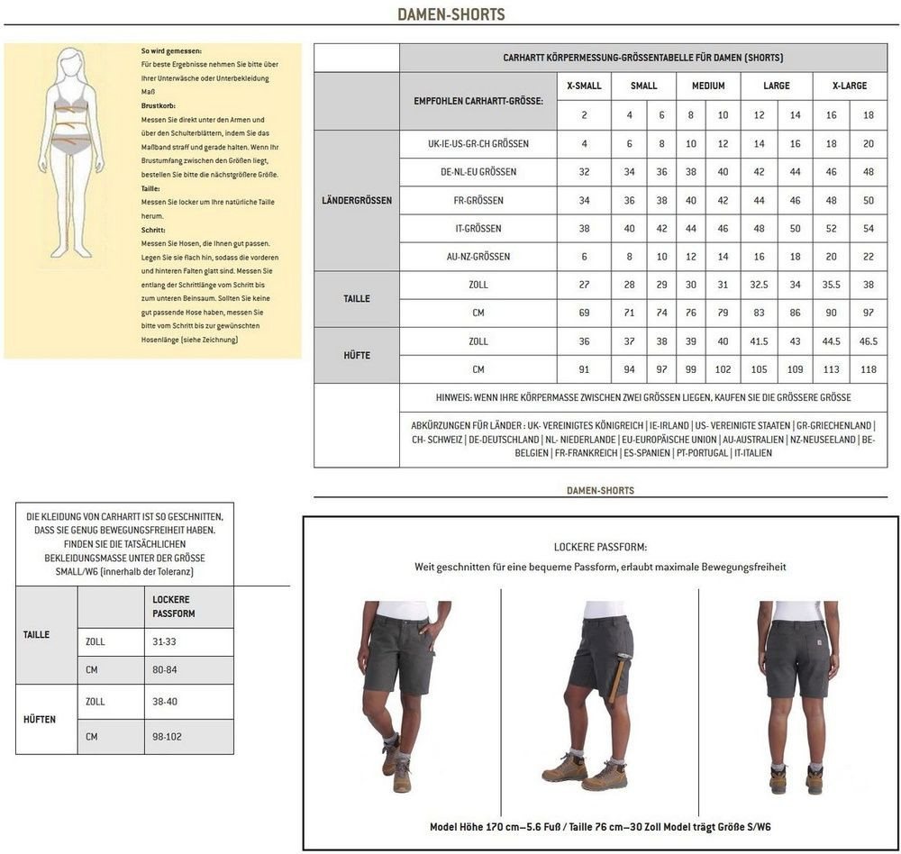 Carhartt Arbeitshose Force™ Ripstop Short – Bild 3 von 3