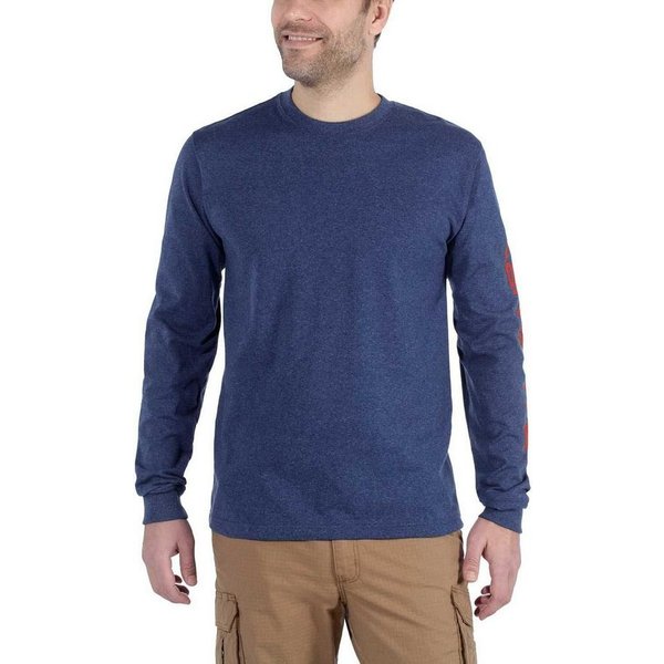 Carhartt Langarmshirt SLEEVE LOGO mit Rundhalsausschnitt