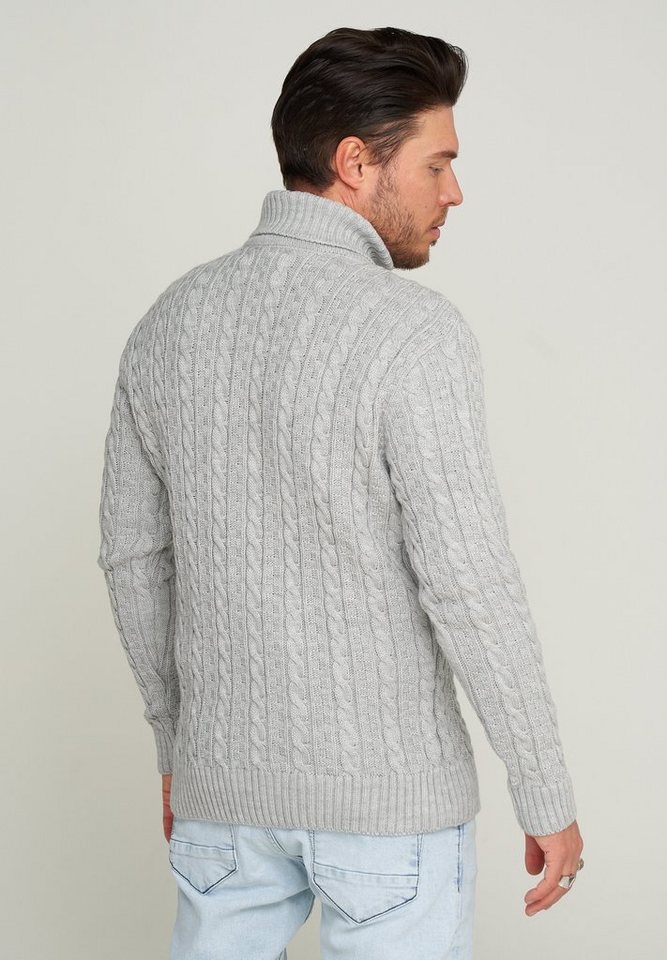 CARISMA Rollkragenpullover CRMUS Grobstrick Zopf-Muster – Bild 4 von 4