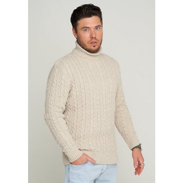 CARISMA Rollkragenpullover CRMUS Grobstrick Zopf-Muster