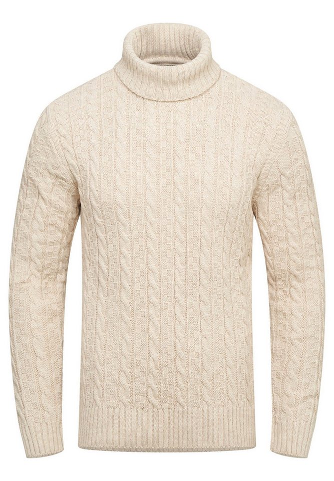 CARISMA Rollkragenpullover CRMUS Grobstrick Zopf-Muster – Bild 2 von 5
