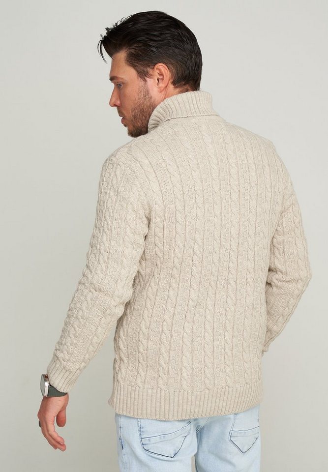 CARISMA Rollkragenpullover CRMUS Grobstrick Zopf-Muster – Bild 5 von 5