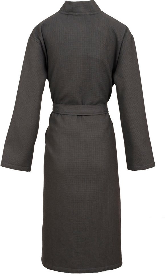 Carl Ross Unisex-Bademantel 25100, Langform, Piqué, Kimono-Kragen, Gürtel, Waffelpique – Bild 2 von 2