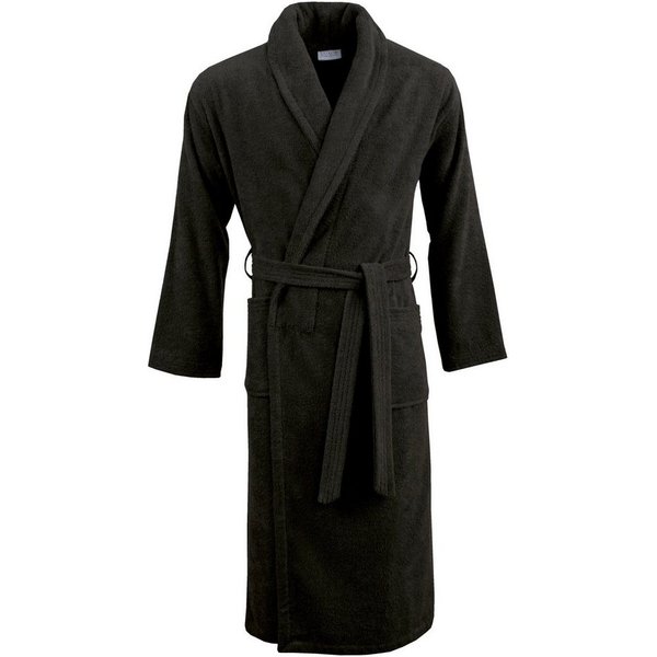 Carl Ross Unisex-Bademantel 96200, Langform, Frottier, Schalkragen, Gürtel, hygieniCotton-kochfester Bademantel