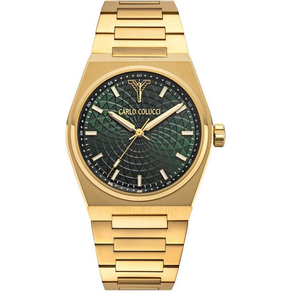 CARLO COLUCCI Quarzuhr CC600-5, Armbanduhr, Herrenuhr, Edelstahlarmband, analog