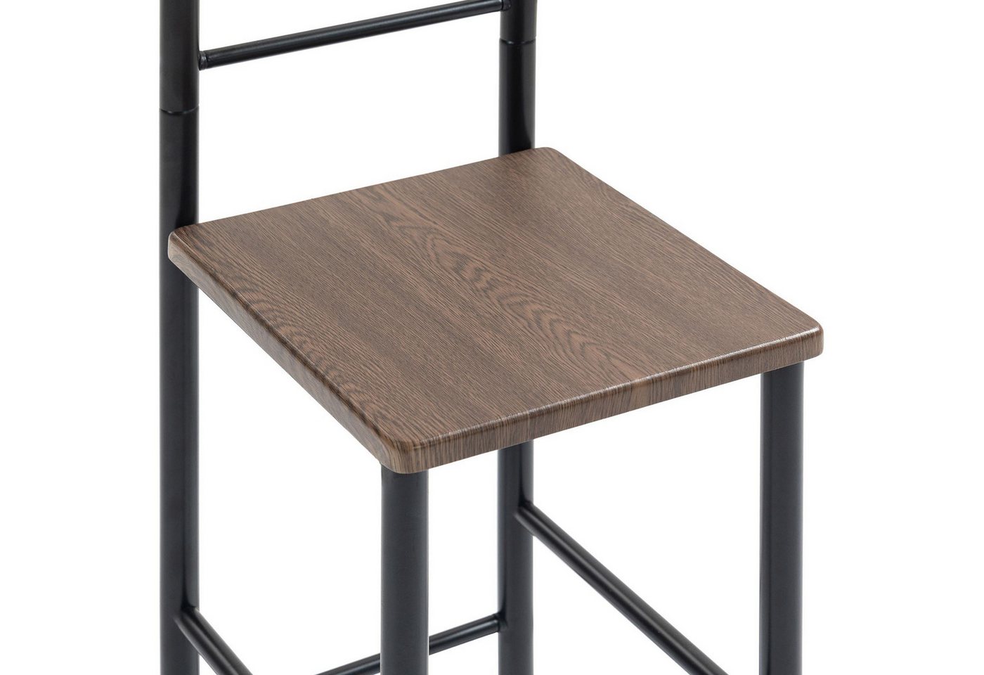 CARO-Möbel Herrendiener JIVO, Herrendiener mit ablage aus Metall und MDF modern-schwarz/braun – Bild 5 von 5