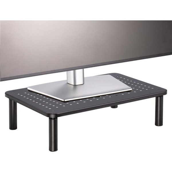 CARO-Möbel Monitorständer HYDE, (Monitorständer HYDE, Schreibtischzubehör, Höhenverstellbar, Schwarz, 3)