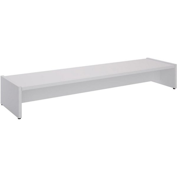 CARO-Möbel Monitorständer ZOOM, (Bildschrimerhöhung 100cm für 2 Monitore, Schreibtischaufsatz weiß)