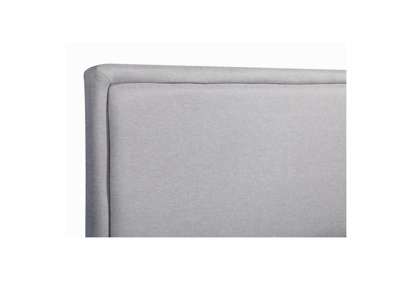 CARO-Möbel Polsterbett ANAIS, Einzelbett 120x200 cm Bettgestell mit Lattenrost und Stoffbezug grau – Bild 4 von 4