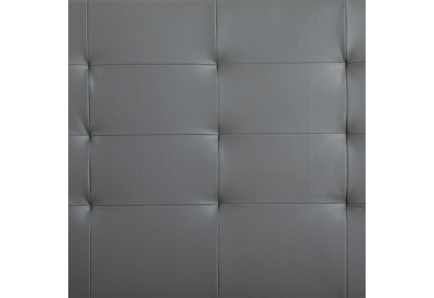 CARO-Möbel Polsterbett LIVERPOOL, Polsterbett Einzelbett Bettgestell Designbett 90x200 cm Lattenrost – Bild 3 von 5