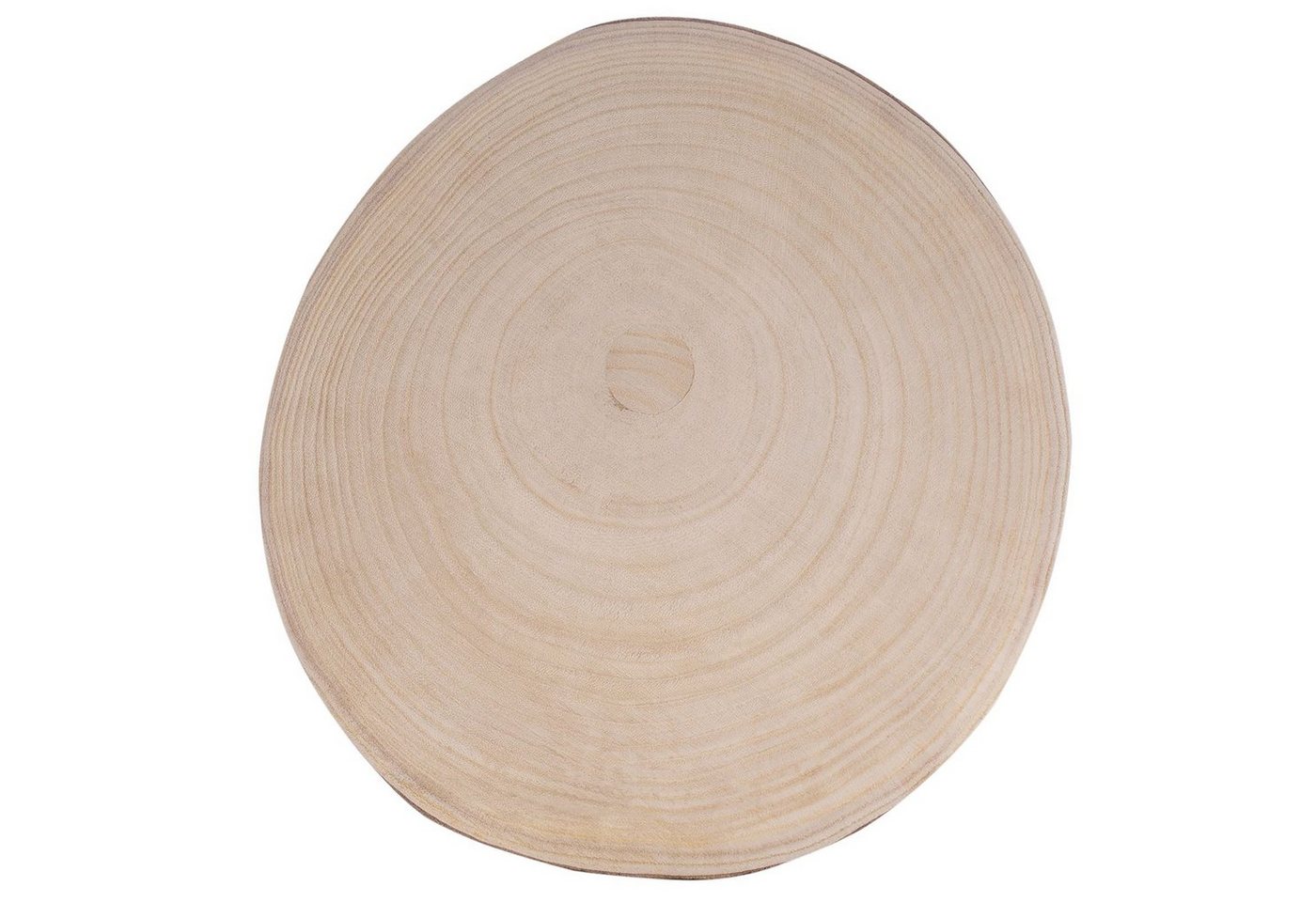 CARO-Möbel Sitzhocker ZAHORA, Sitzhocker Deko Hocker Blumenhocker Paulownia Holz Beistell gölt natur – Bild 3 von 4