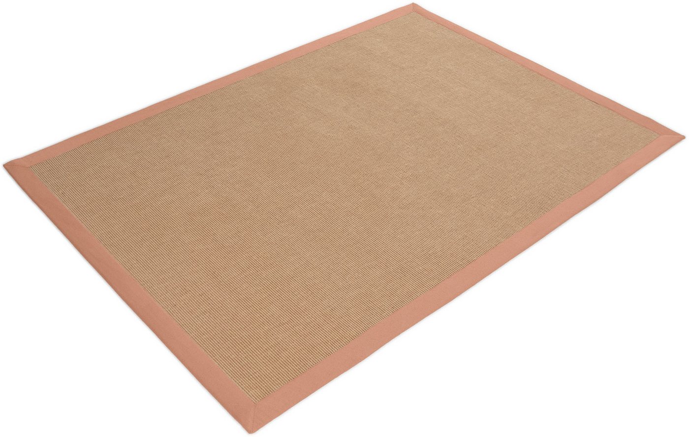 carpetfine Sisalteppich Sisal, auch als Läufer erhältlich, rechteckig, Höhe: 5 mm, mit farbiger Bordüre, Anti Rutsch Rückseite, viele Größen, Wohnzimmer – Bild 3 von 5